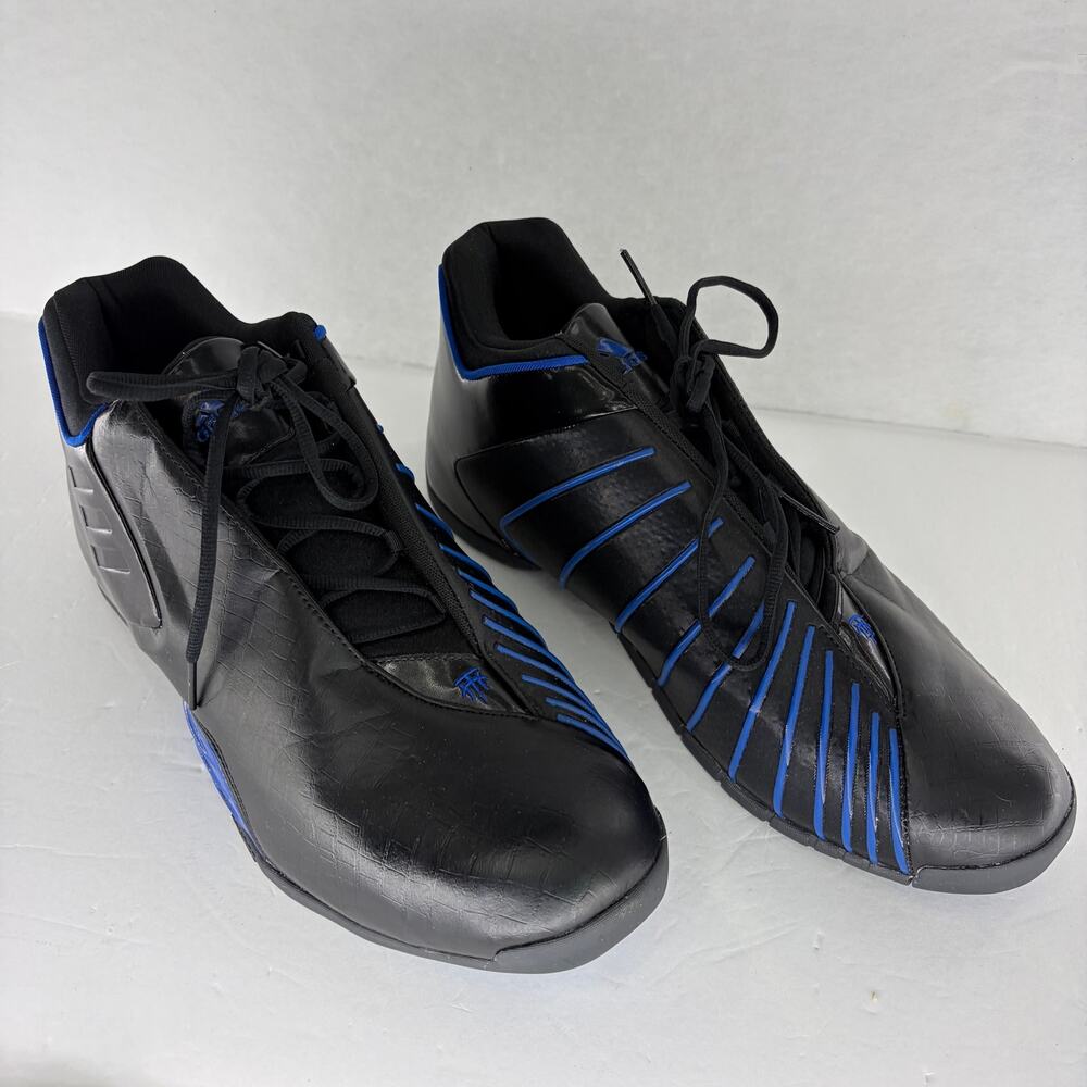 Adidas T-Mac 3 Restomod Black Royal Blue Sz 17 🏀
